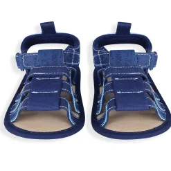 Velcro Hook-Loop Premium Anti-Slip Sandal Booties - Blue