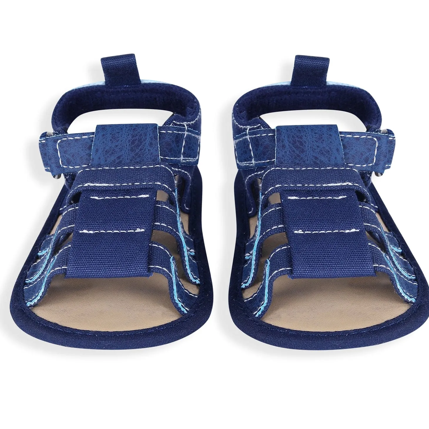 Velcro Hook-Loop Premium Anti-Slip Sandal Booties - Blue
