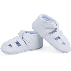 Velcro Hook-Loop Premium Anti-Slip Sandal Booties - White