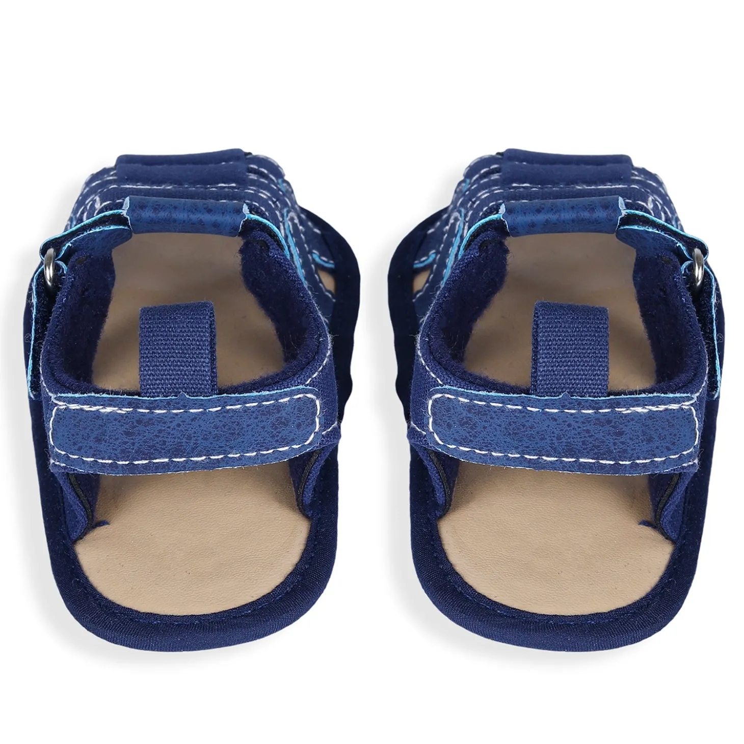 Velcro Hook-Loop Premium Anti-Slip Sandal Booties - Blue