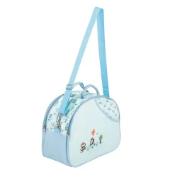 Vintage Train Blue Diaper Bag