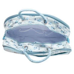 Vintage Train Blue Diaper Bag