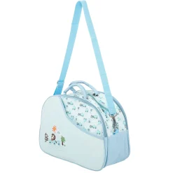 Vintage Train Blue Diaper Bag