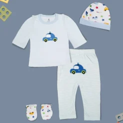VIP Car Blue 4 Pcs Gift Set