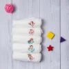 Wash Cloth Muslin Napkins Pack Of 5 Multipurpose White