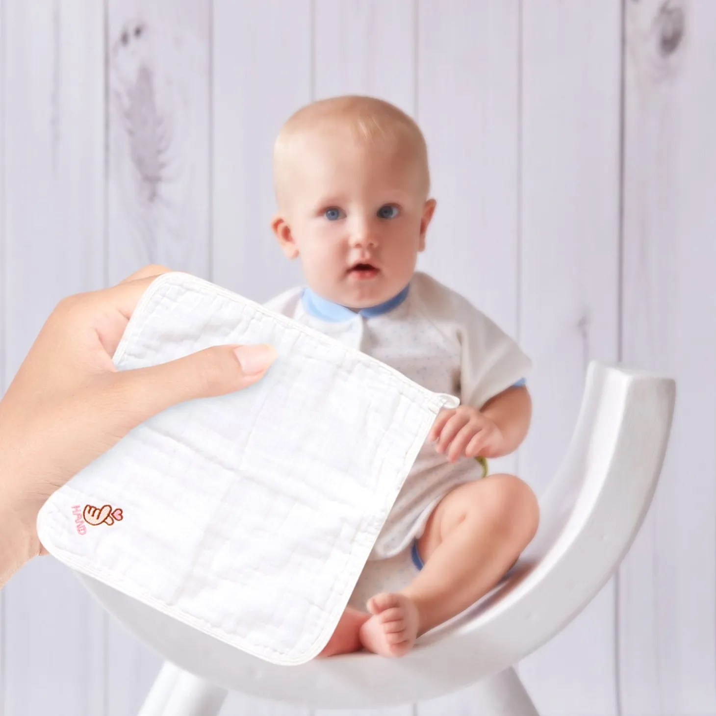 Wash Cloth Muslin Napkins Pack Of 5 Multipurpose White