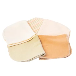 Wash Cloths Pack Of 5 Striped And Solid Multicolour