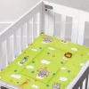 Waterproof Changing Sheet Set Fun In The Jungle Green