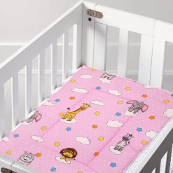 Waterproof Changing Sheet Set Flying Animals Pink