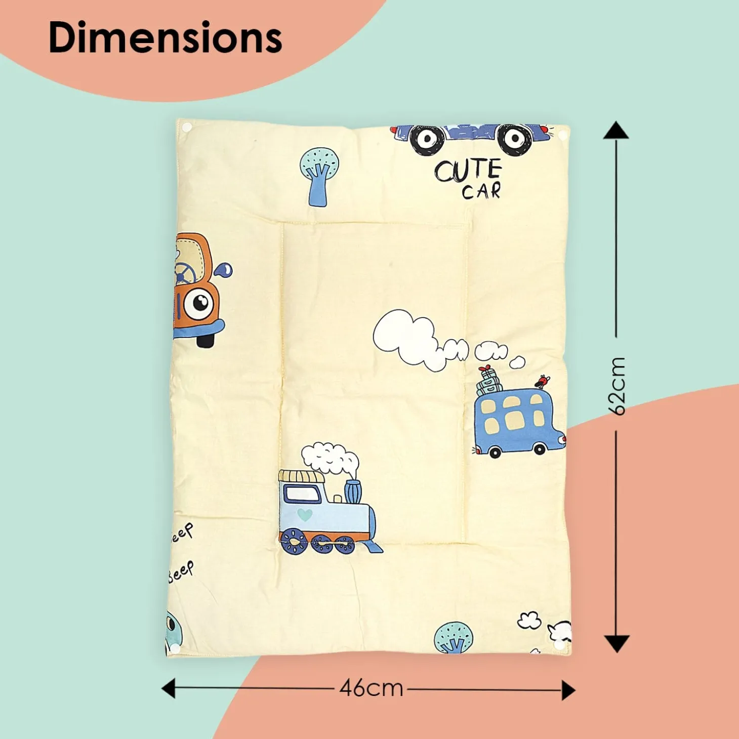 Waterproof Changing Sheet Set Vintage Ride Yellow