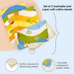 Waterproof Changing Sheet Set Cruising In My Car Multicolour