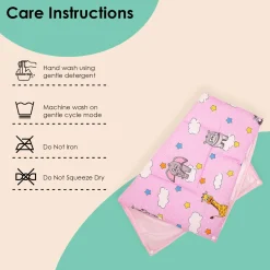 Waterproof Changing Sheet Set Flying Animals Pink