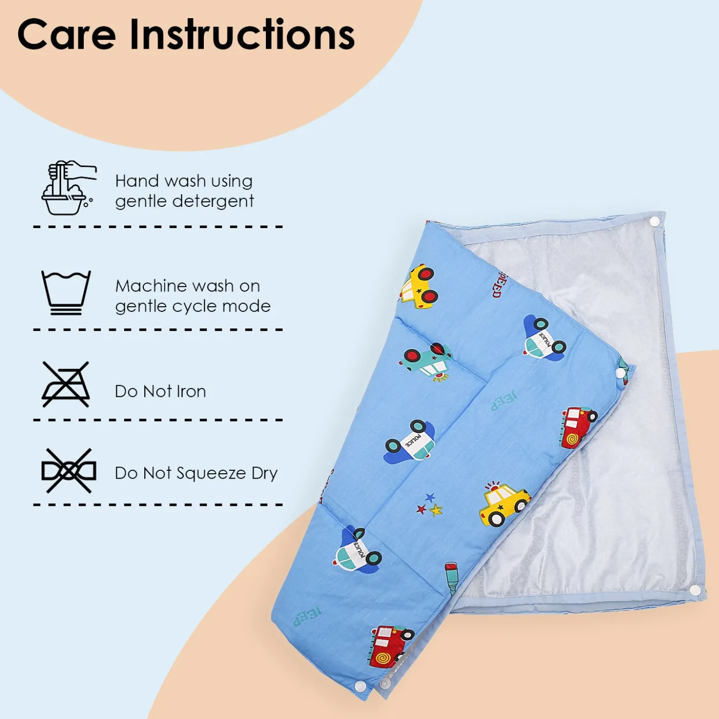 Waterproof Changing Sheet Set Catch Me If You Can Blue