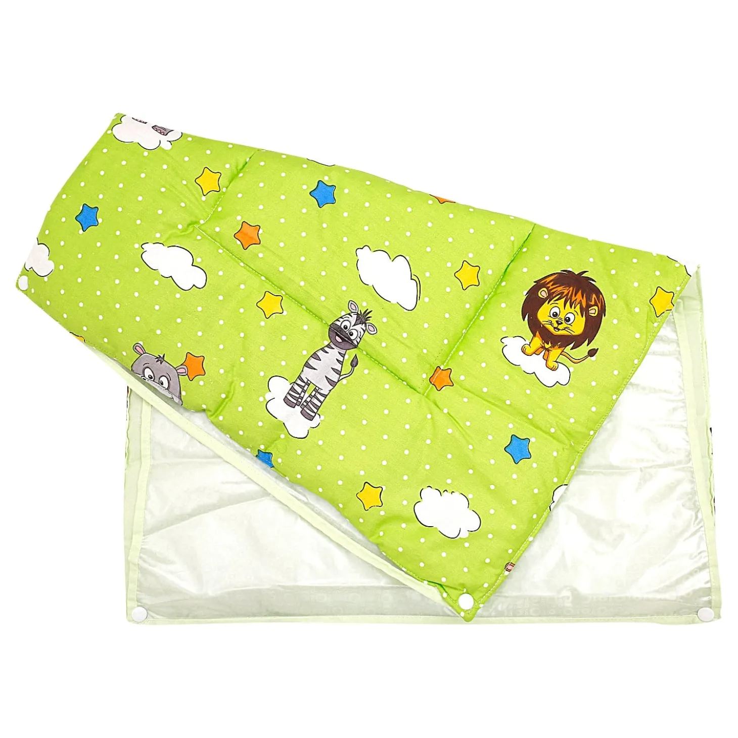 Waterproof Changing Sheet Set Fun In The Jungle Green