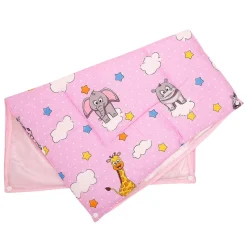 Waterproof Changing Sheet Set Flying Animals Pink
