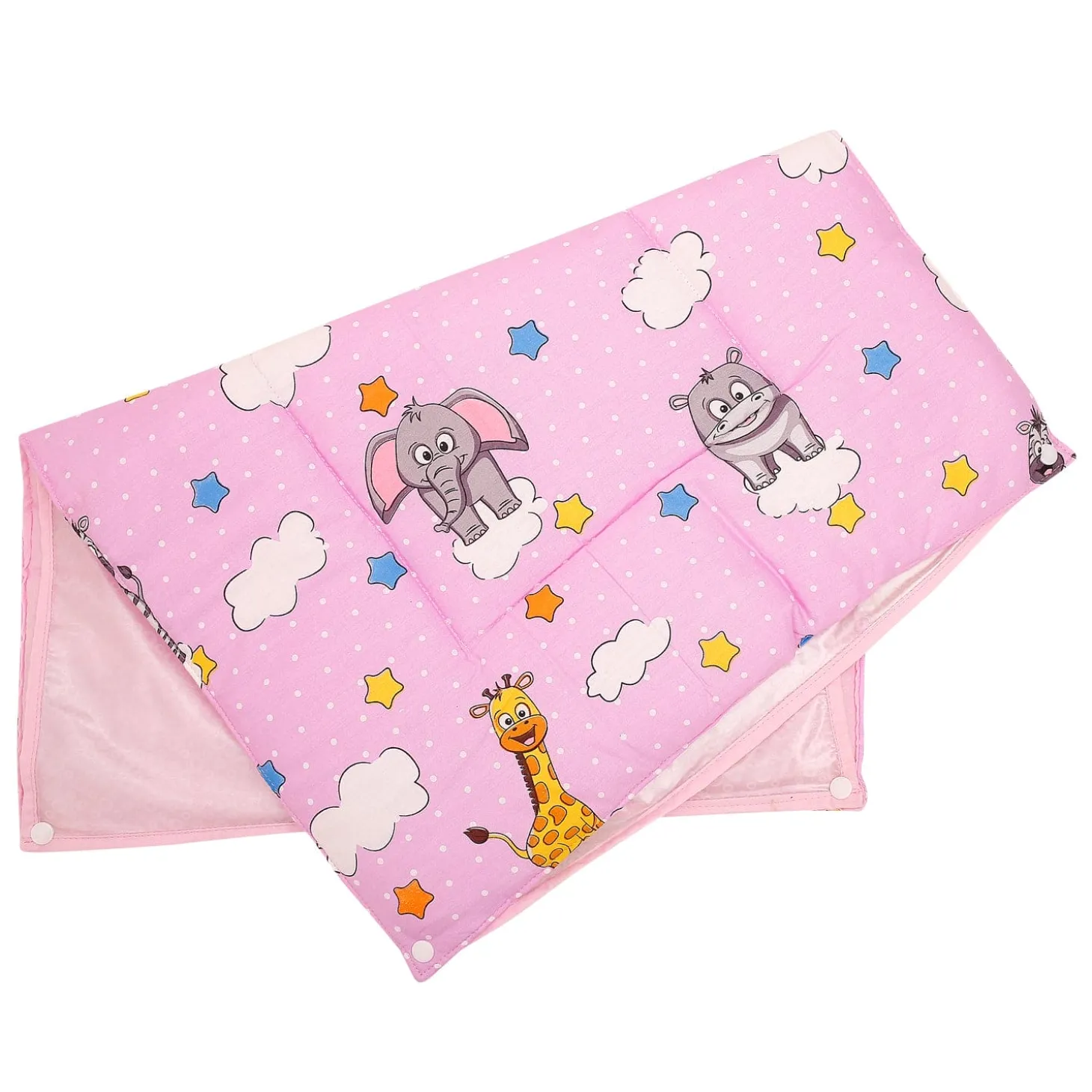 Waterproof Changing Sheet Set Flying Animals Pink