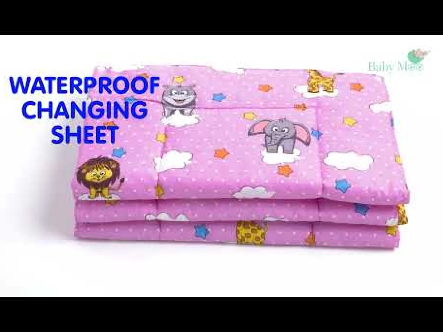 Waterproof Changing Sheet Set Flying Animals Pink