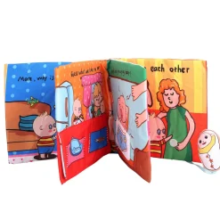 Welcome New Baby Multicolour Activity Cloth Book