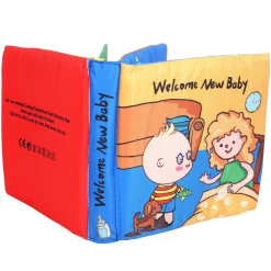 Welcome New Baby Multicolour Activity Cloth Book