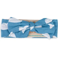 Whale Bow Knot Headband - Blue