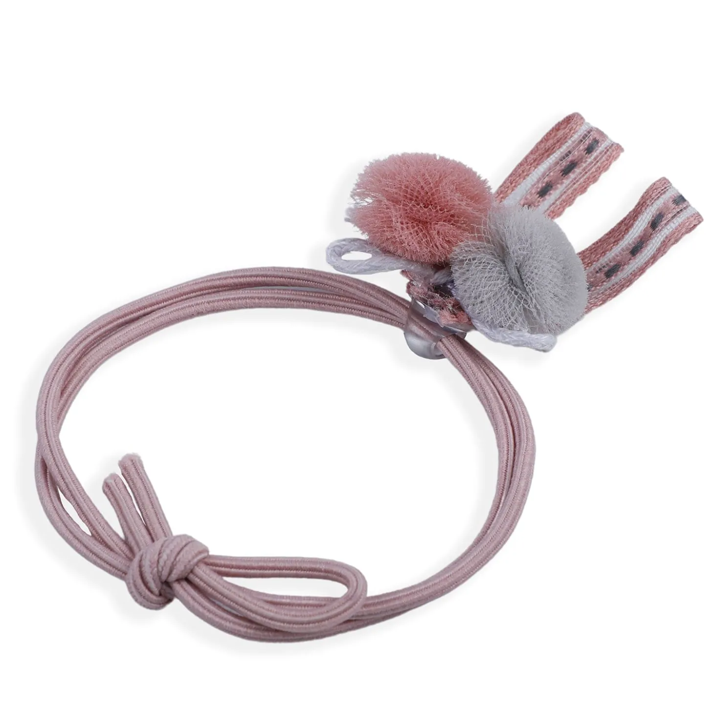 Whale Rubber Bands Hair Accessories 3 Pcs - Pink