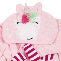 Whimsical Unicorn Pink Bathrobe