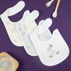 Whimsical Unicorn White 3 Pk Bibs