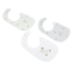 Whimsical Unicorn White 3 Pk Bibs