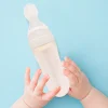 White 90 Ml Squeeze Bottle Feeder With Dispensing Spoon