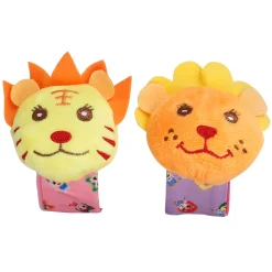 Wild Cats Multicolour Set of 2 Wrist Rattle