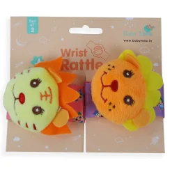 Wild Cats Multicolour Set of 2 Wrist Rattle