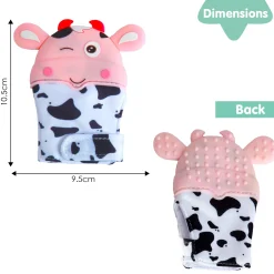 Winking Cow Pink Teething Mitten - 1 pc