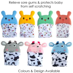 Winking Cow Pink Teething Mitten - 1 pc