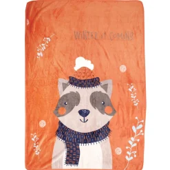 Winter Is Coming Orange One Ply Blanket