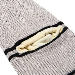 Winter Monkey Cap Woollen Hat Pom Pom Grey