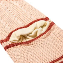 Winter Monkey Cap Woollen Hat Pom Pom Beige