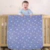 Winter Wonderland Dark Blue Embossed Baby XL Muslin Blanket