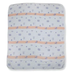 Winter Wonderland Dark Blue Embossed Baby XL Muslin Blanket