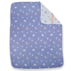 Winter Wonderland Dark Blue Embossed Baby XL Muslin Blanket