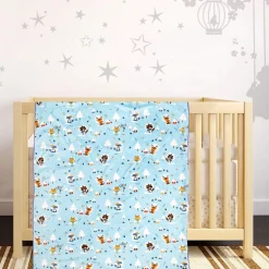 Winter Wonderland Purple And Blue Blanket