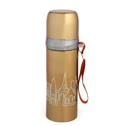 World Traveller Gold 500 ml Stainless Steel Flask