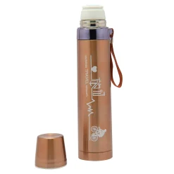 World Traveller Rose Gold 1000 ml Stainless Steel Flask