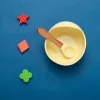 Yellow Silicon Bowl And Spoon Set