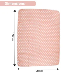 Your Star Is Born Peach XL Muslin Blanket